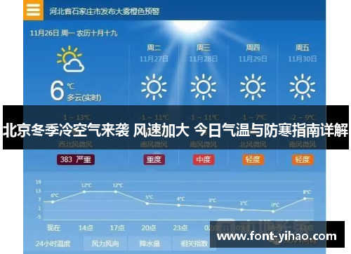 北京冬季冷空气来袭 风速加大 今日气温与防寒指南详解