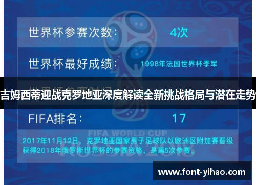 吉姆西蒂迎战克罗地亚深度解读全新挑战格局与潜在走势